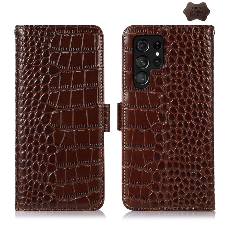 ซองใส่โทรศัพท์หนังวัวชั้นบนจระเข้, For Samsung Galaxy M54 5G, For Samsung Galaxy M34 5G, For Samsung Galaxy S24 Ultra, For Samsung Galaxy A35 5G, For Samsung Galaxy A55 5G, For Samsung Galaxy Xcover 7, For Samsung Galaxy S24+, For Samsung Galaxy S24   ...