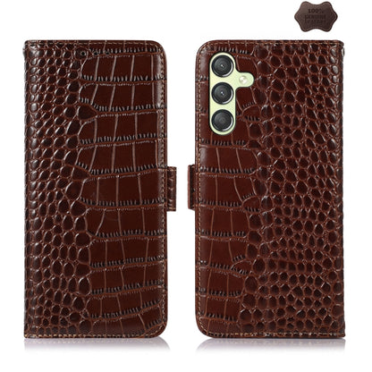 ซองใส่โทรศัพท์หนังวัวชั้นบนจระเข้, For Samsung Galaxy M54 5G, For Samsung Galaxy M34 5G, For Samsung Galaxy S24 Ultra, For Samsung Galaxy A35 5G, For Samsung Galaxy A55 5G, For Samsung Galaxy Xcover 7, For Samsung Galaxy S24+, For Samsung Galaxy S24   ...