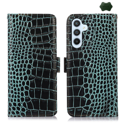 ซองใส่โทรศัพท์หนังวัวชั้นบนจระเข้, For Samsung Galaxy M54 5G, For Samsung Galaxy M34 5G, For Samsung Galaxy S24 Ultra, For Samsung Galaxy A35 5G, For Samsung Galaxy A55 5G, For Samsung Galaxy Xcover 7, For Samsung Galaxy S24+, For Samsung Galaxy S24   ...