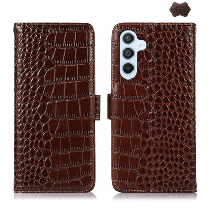 ซองใส่โทรศัพท์หนังวัวชั้นบนจระเข้, For Samsung Galaxy M54 5G, For Samsung Galaxy M34 5G, For Samsung Galaxy S24 Ultra, For Samsung Galaxy A35 5G, For Samsung Galaxy A55 5G, For Samsung Galaxy Xcover 7, For Samsung Galaxy S24+, For Samsung Galaxy S24   ...