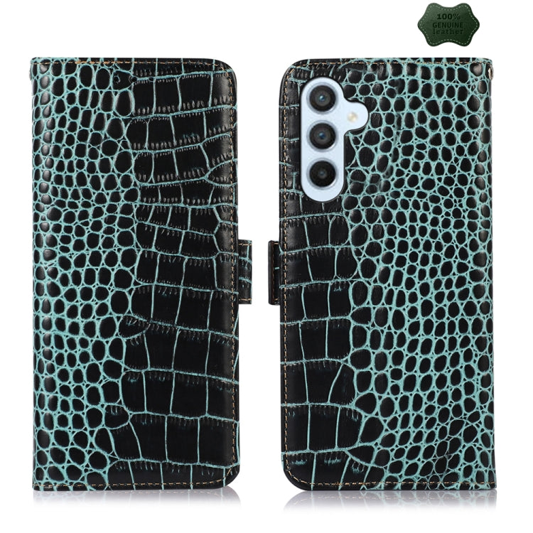 ซองใส่โทรศัพท์หนังวัวชั้นบนจระเข้, For Samsung Galaxy M54 5G, For Samsung Galaxy M34 5G, For Samsung Galaxy S24 Ultra, For Samsung Galaxy A35 5G, For Samsung Galaxy A55 5G, For Samsung Galaxy Xcover 7, For Samsung Galaxy S24+, For Samsung Galaxy S24   ...