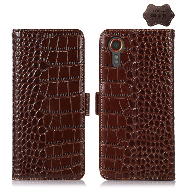 ซองใส่โทรศัพท์หนังวัวชั้นบนจระเข้, For Samsung Galaxy M54 5G, For Samsung Galaxy M34 5G, For Samsung Galaxy S24 Ultra, For Samsung Galaxy A35 5G, For Samsung Galaxy A55 5G, For Samsung Galaxy Xcover 7, For Samsung Galaxy S24+, For Samsung Galaxy S24   ...