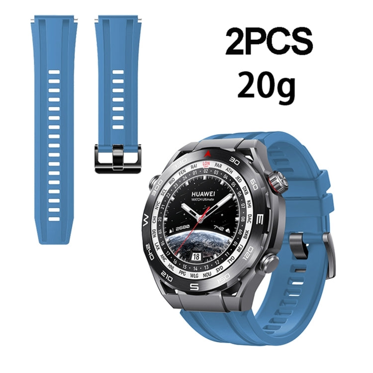 สำหรับ Huawei Watch Ultimate สายนาฬิกาซิลิโคนทดแทน, 2pcs Regular Style, 3pcs Longer Style