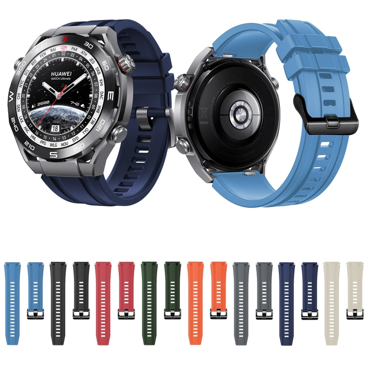 สำหรับ Huawei Watch Ultimate สายนาฬิกาซิลิโคนทดแทน, 2pcs Regular Style, 3pcs Longer Style