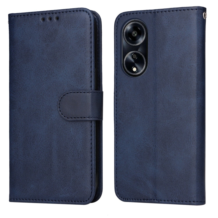 เคสโทรศัพท์หนังพลิกเนื้อลูกวัวคลาสสิก, For OPPO A58 4G, For OPPO Reno10 5G / Reno10 Pro 5G Global, For OPPO A78 4G, For OPPO Find X8 Pro, For OPPO Find X6 Pro, For OPPO Find X6, For OPPO A1 5G, For OPPO A79 5G