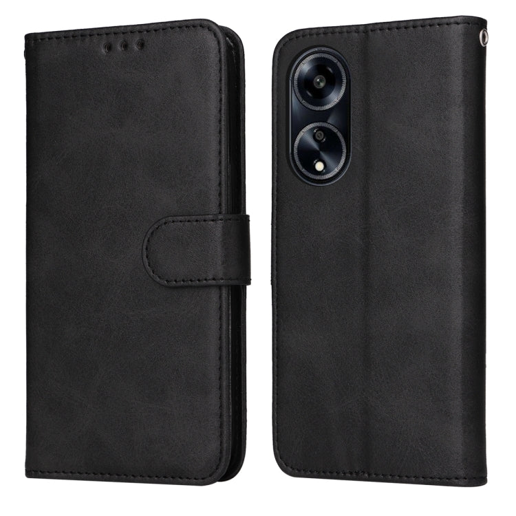 เคสโทรศัพท์หนังพลิกเนื้อลูกวัวคลาสสิก, For OPPO A58 4G, For OPPO Reno10 5G / Reno10 Pro 5G Global, For OPPO A78 4G, For OPPO Find X8 Pro, For OPPO Find X6 Pro, For OPPO Find X6, For OPPO A1 5G, For OPPO A79 5G