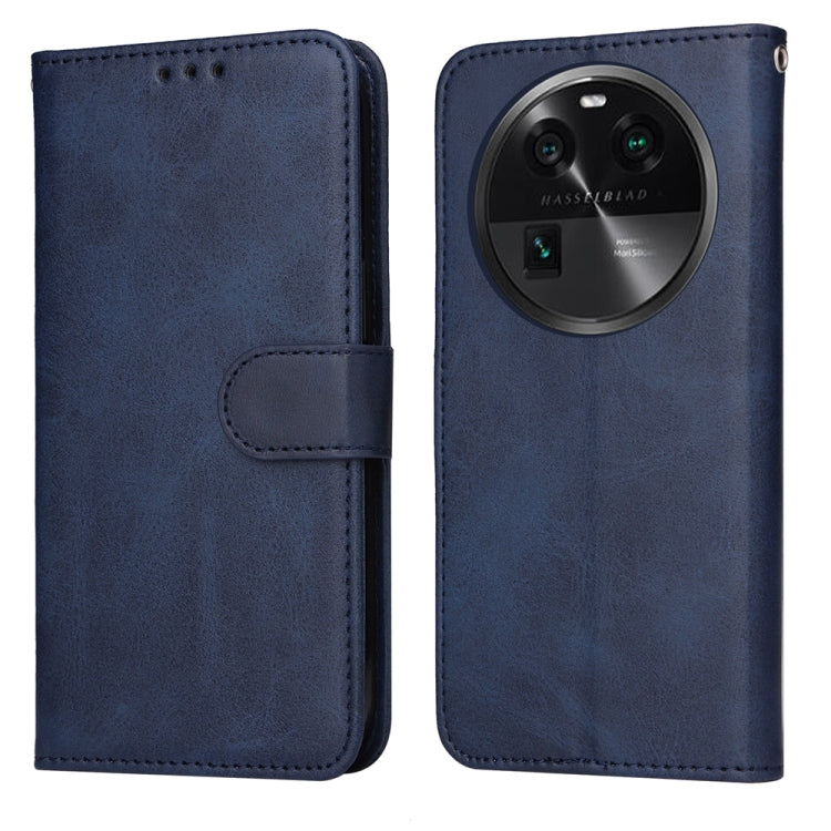 เคสโทรศัพท์หนังพลิกเนื้อลูกวัวคลาสสิก, For OPPO A58 4G, For OPPO Reno10 5G / Reno10 Pro 5G Global, For OPPO A78 4G, For OPPO Find X8 Pro, For OPPO Find X6 Pro, For OPPO Find X6, For OPPO A1 5G, For OPPO A79 5G