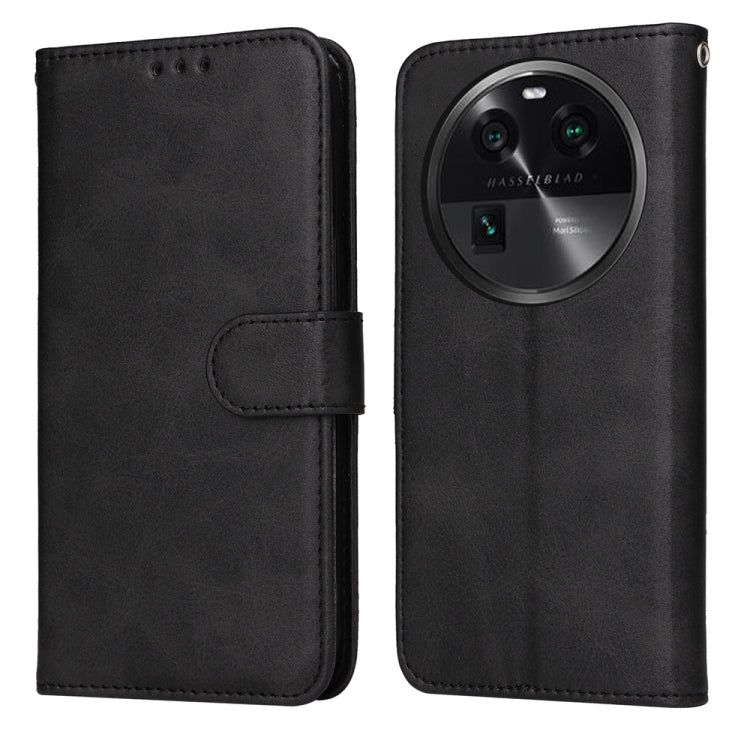 เคสโทรศัพท์หนังพลิกเนื้อลูกวัวคลาสสิก, For OPPO A58 4G, For OPPO Reno10 5G / Reno10 Pro 5G Global, For OPPO A78 4G, For OPPO Find X8 Pro, For OPPO Find X6 Pro, For OPPO Find X6, For OPPO A1 5G, For OPPO A79 5G