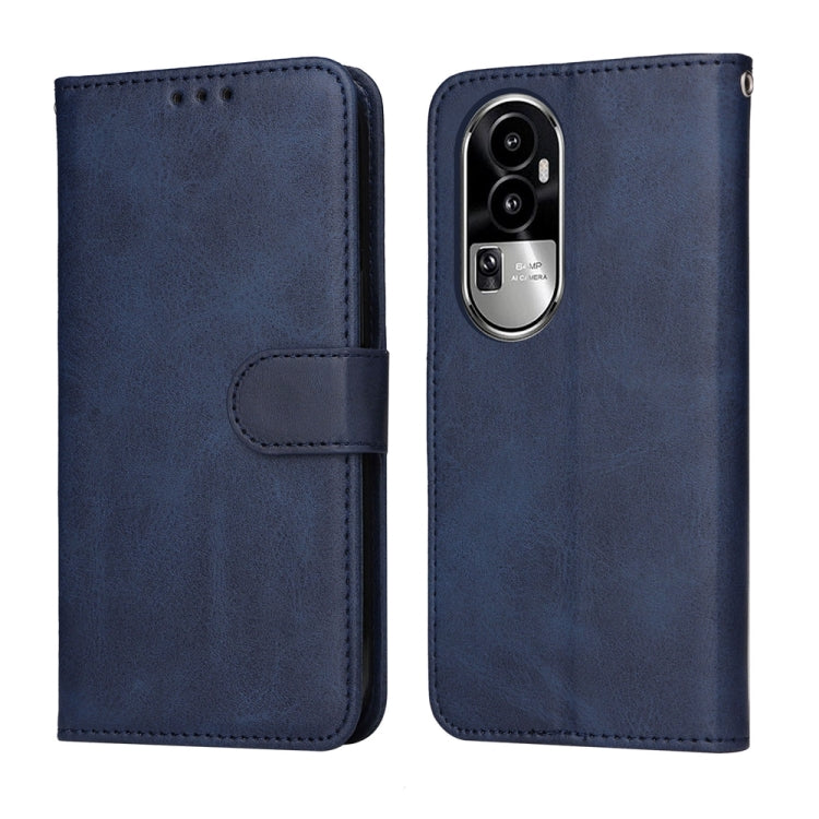 เคสโทรศัพท์หนังพลิกเนื้อลูกวัวคลาสสิก, For OPPO A58 4G, For OPPO Reno10 5G / Reno10 Pro 5G Global, For OPPO A78 4G, For OPPO Find X8 Pro, For OPPO Find X6 Pro, For OPPO Find X6, For OPPO A1 5G, For OPPO A79 5G