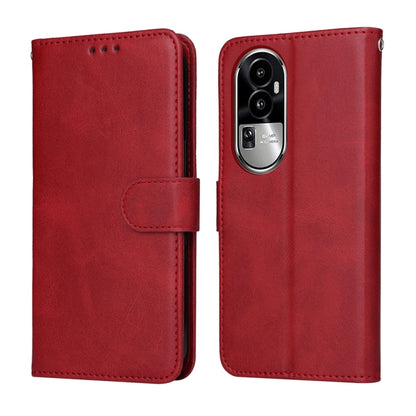 เคสโทรศัพท์หนังพลิกเนื้อลูกวัวคลาสสิก, For OPPO A58 4G, For OPPO Reno10 5G / Reno10 Pro 5G Global, For OPPO A78 4G, For OPPO Find X8 Pro, For OPPO Find X6 Pro, For OPPO Find X6, For OPPO A1 5G, For OPPO A79 5G