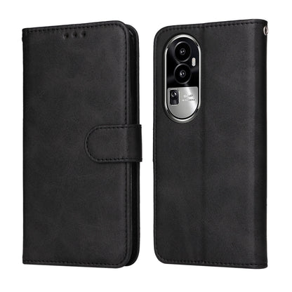 เคสโทรศัพท์หนังพลิกเนื้อลูกวัวคลาสสิก, For OPPO A58 4G, For OPPO Reno10 5G / Reno10 Pro 5G Global, For OPPO A78 4G, For OPPO Find X8 Pro, For OPPO Find X6 Pro, For OPPO Find X6, For OPPO A1 5G, For OPPO A79 5G