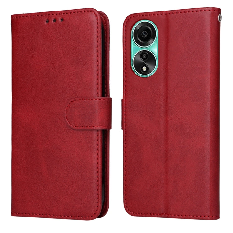 เคสโทรศัพท์หนังพลิกเนื้อลูกวัวคลาสสิก, For OPPO A58 4G, For OPPO Reno10 5G / Reno10 Pro 5G Global, For OPPO A78 4G, For OPPO Find X8 Pro, For OPPO Find X6 Pro, For OPPO Find X6, For OPPO A1 5G, For OPPO A79 5G