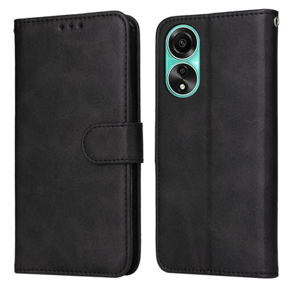 เคสโทรศัพท์หนังพลิกเนื้อลูกวัวคลาสสิก, For OPPO A58 4G, For OPPO Reno10 5G / Reno10 Pro 5G Global, For OPPO A78 4G, For OPPO Find X8 Pro, For OPPO Find X6 Pro, For OPPO Find X6, For OPPO A1 5G, For OPPO A79 5G