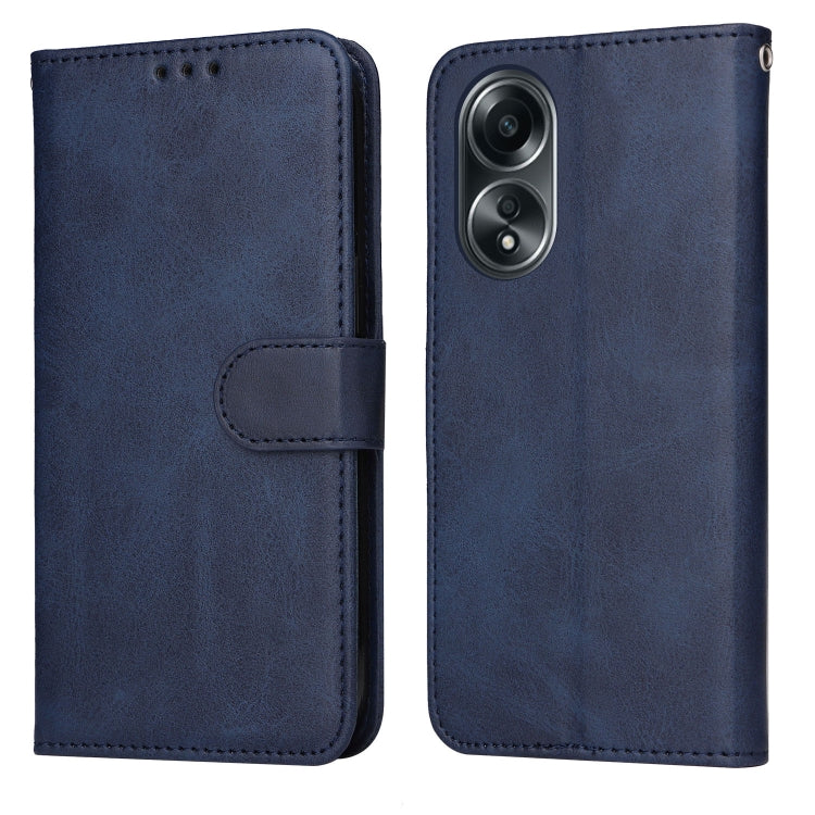 เคสโทรศัพท์หนังพลิกเนื้อลูกวัวคลาสสิก, For OPPO A58 4G, For OPPO Reno10 5G / Reno10 Pro 5G Global, For OPPO A78 4G, For OPPO Find X8 Pro, For OPPO Find X6 Pro, For OPPO Find X6, For OPPO A1 5G, For OPPO A79 5G