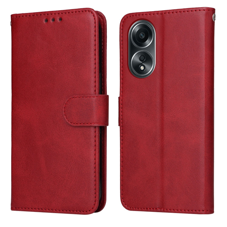 เคสโทรศัพท์หนังพลิกเนื้อลูกวัวคลาสสิก, For OPPO A58 4G, For OPPO Reno10 5G / Reno10 Pro 5G Global, For OPPO A78 4G, For OPPO Find X8 Pro, For OPPO Find X6 Pro, For OPPO Find X6, For OPPO A1 5G, For OPPO A79 5G