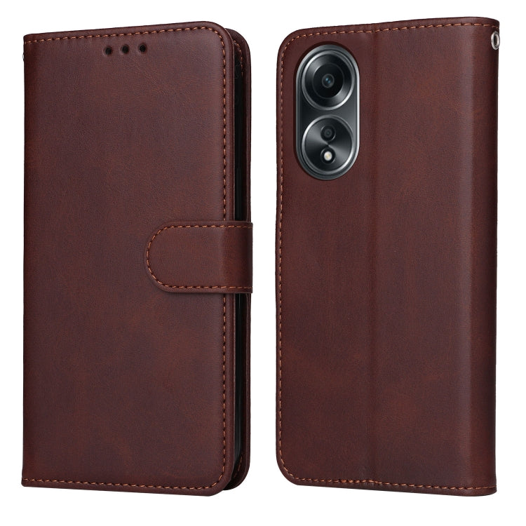 เคสโทรศัพท์หนังพลิกเนื้อลูกวัวคลาสสิก, For OPPO A58 4G, For OPPO Reno10 5G / Reno10 Pro 5G Global, For OPPO A78 4G, For OPPO Find X8 Pro, For OPPO Find X6 Pro, For OPPO Find X6, For OPPO A1 5G, For OPPO A79 5G