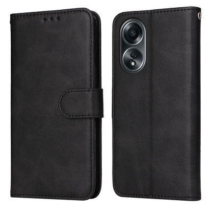 เคสโทรศัพท์หนังพลิกเนื้อลูกวัวคลาสสิก, For OPPO A58 4G, For OPPO Reno10 5G / Reno10 Pro 5G Global, For OPPO A78 4G, For OPPO Find X8 Pro, For OPPO Find X6 Pro, For OPPO Find X6, For OPPO A1 5G, For OPPO A79 5G