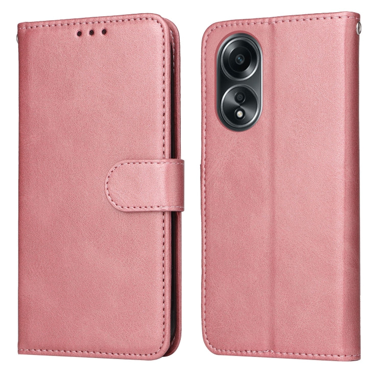 เคสโทรศัพท์หนังพลิกเนื้อลูกวัวคลาสสิก, For OPPO A58 4G, For OPPO Reno10 5G / Reno10 Pro 5G Global, For OPPO A78 4G, For OPPO Find X8 Pro, For OPPO Find X6 Pro, For OPPO Find X6, For OPPO A1 5G, For OPPO A79 5G