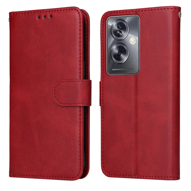 เคสโทรศัพท์หนังพลิกเนื้อลูกวัวคลาสสิก, For OPPO A58 4G, For OPPO Reno10 5G / Reno10 Pro 5G Global, For OPPO A78 4G, For OPPO Find X8 Pro, For OPPO Find X6 Pro, For OPPO Find X6, For OPPO A1 5G, For OPPO A79 5G