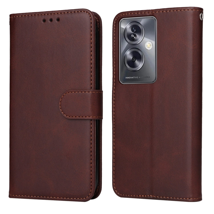 เคสโทรศัพท์หนังพลิกเนื้อลูกวัวคลาสสิก, For OPPO A58 4G, For OPPO Reno10 5G / Reno10 Pro 5G Global, For OPPO A78 4G, For OPPO Find X8 Pro, For OPPO Find X6 Pro, For OPPO Find X6, For OPPO A1 5G, For OPPO A79 5G