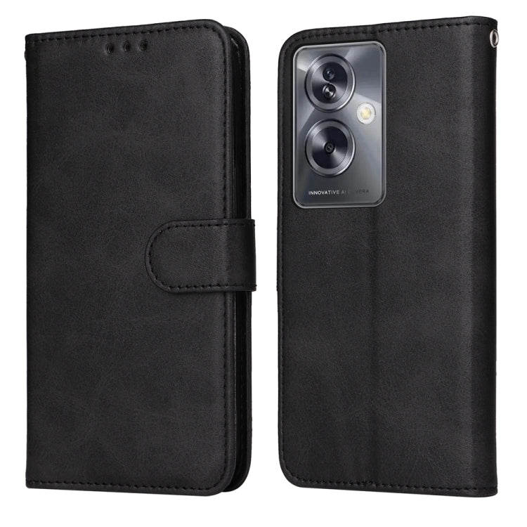 เคสโทรศัพท์หนังพลิกเนื้อลูกวัวคลาสสิก, For OPPO A58 4G, For OPPO Reno10 5G / Reno10 Pro 5G Global, For OPPO A78 4G, For OPPO Find X8 Pro, For OPPO Find X6 Pro, For OPPO Find X6, For OPPO A1 5G, For OPPO A79 5G