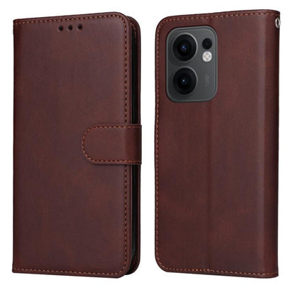 เคสโทรศัพท์หนังพลิกเนื้อลูกวัวคลาสสิก, For OPPO Reno13 Pro / Reno14 Pro Global, For OPPO F29 5G Global, For OPPO A5 Pro 5G Global, For OPPO Reno13 F 4G / 5G, For OPPO A5 Pro China, For OPPO Find X8, For OPPO Reno12 F 4G, For OPPO Reno12 F 5G Global    ...