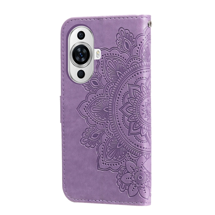 เคสโทรศัพท์หนังลายนูนดอกไม้ 7 กลีบ, For Huawei nova 11 Pro, For Huawei nova 11