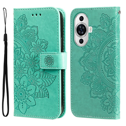 เคสโทรศัพท์หนังลายนูนดอกไม้ 7 กลีบ, For Huawei nova 11 Pro, For Huawei nova 11