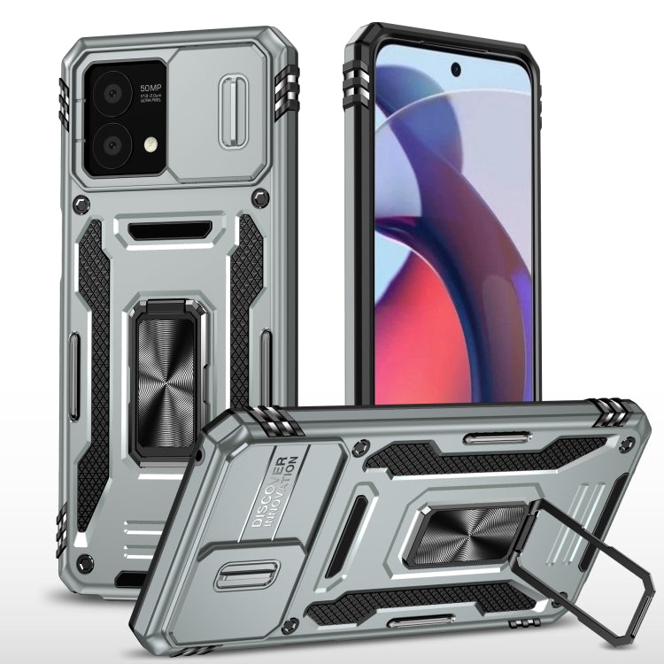 เคสโทรศัพท์ Armor PC + TPU Camera Shield, For Motorola Moto G Stylus 2023, For Motorola Moto G32