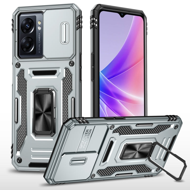 เคสโทรศัพท์ Armor PC + TPU Camera Shield, For OPPO A57 4G, For OPPO A77 4G