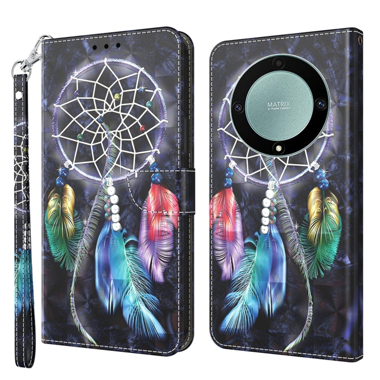 เคสโทรศัพท์หนังลายเพ้นท์ 3 มิติ, For Honor Magic5 Lite