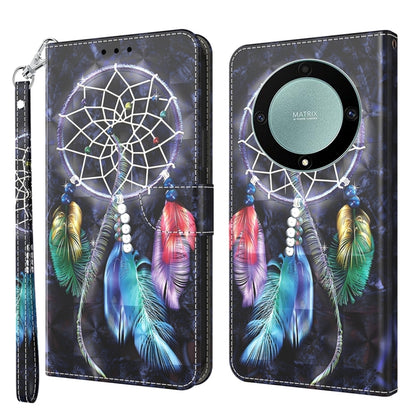 เคสโทรศัพท์หนังลายเพ้นท์ 3 มิติ, For Honor Magic5 Lite