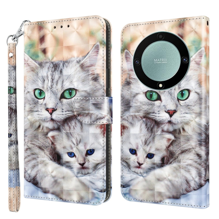 เคสโทรศัพท์หนังลายเพ้นท์ 3 มิติ, For Honor Magic5 Lite