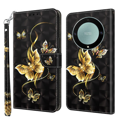 เคสโทรศัพท์หนังลายเพ้นท์ 3 มิติ, For Honor Magic5 Lite