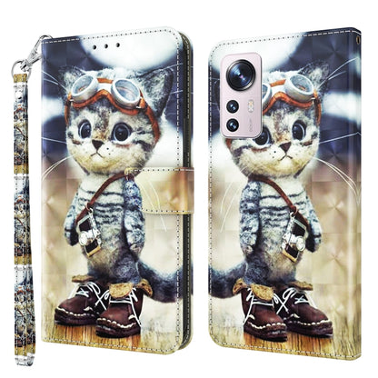 เคสโทรศัพท์หนังลายเพ้นท์ 3 มิติ, For Xiaomi Redmi Note  12 Pro+ 5G Global, For Xiaomi 12 Pro, For Xiaomi 12, For Xiaomi Redmi Note 10 Pro