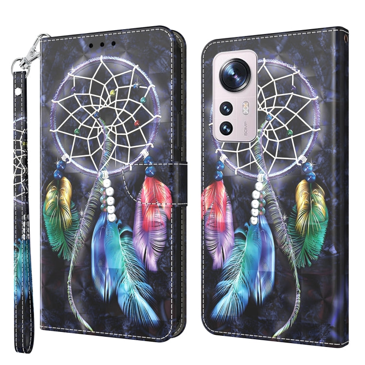 เคสโทรศัพท์หนังลายเพ้นท์ 3 มิติ, For Xiaomi Redmi Note  12 Pro+ 5G Global, For Xiaomi 12 Pro, For Xiaomi 12, For Xiaomi Redmi Note 10 Pro