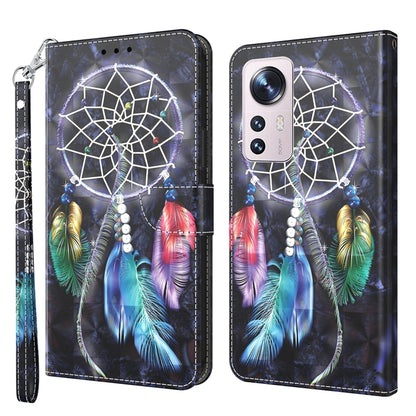 เคสโทรศัพท์หนังลายเพ้นท์ 3 มิติ, For Xiaomi Redmi Note  12 Pro+ 5G Global, For Xiaomi 12 Pro, For Xiaomi 12, For Xiaomi Redmi Note 10 Pro