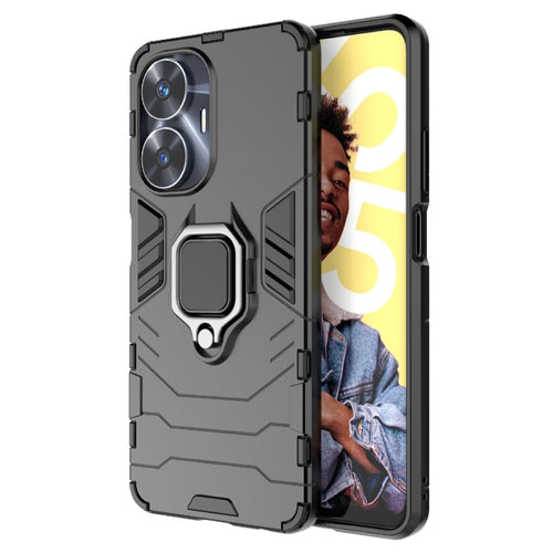 เคสกันกระแทก PC + TPU Holder, For Realme C55