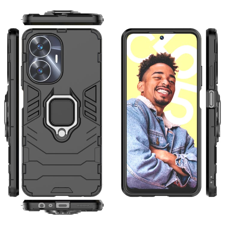 เคสกันกระแทก PC + TPU Holder, For Realme C55