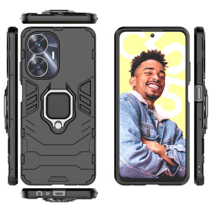 เคสกันกระแทก PC + TPU Holder, For Realme C55