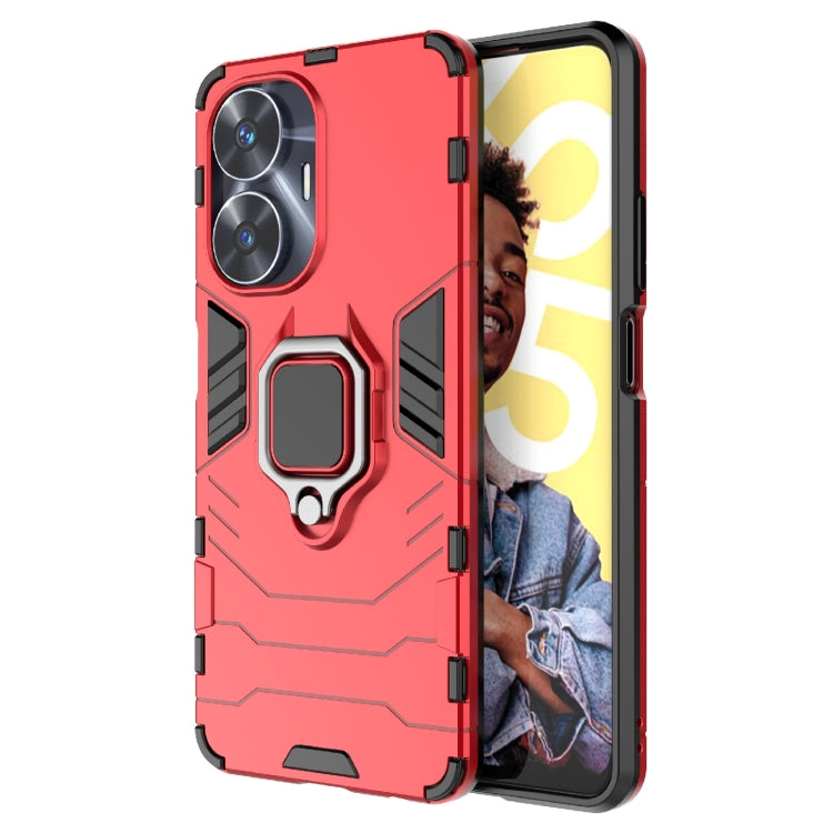 เคสกันกระแทก PC + TPU Holder, For Realme C55