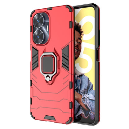 เคสกันกระแทก PC + TPU Holder, For Realme C55