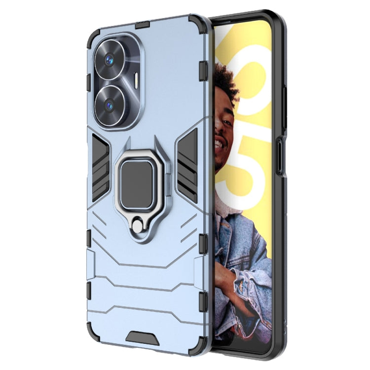 เคสกันกระแทก PC + TPU Holder, For Realme C55