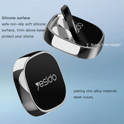 Yesido C81 Car Dashboard Mini ที่วางโทรศัพท์แบบแม่เหล็กแรงสูง, C81 (Black), C81 (Silver)