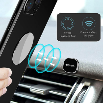 Yesido C81 Car Dashboard Mini ที่วางโทรศัพท์แบบแม่เหล็กแรงสูง, C81 (Black), C81 (Silver)