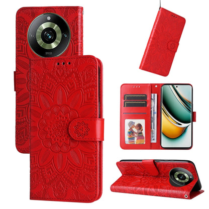 เคสโทรศัพท์หนังลายดอกทานตะวัน, For Realme 12 Pro+, For Realme C67 4G Global, For Realme C67 Global / 11 5G Taiwan Version, For Realme 11 4G Global, For Realme C53 / Narzo N53, For Realme 11, For Realme 11 Pro / 11 Pro+, For Realme C65 4G, For Realme C55