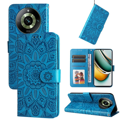 เคสโทรศัพท์หนังลายดอกทานตะวัน, For Realme 12 Pro+, For Realme C67 4G Global, For Realme C67 Global / 11 5G Taiwan Version, For Realme 11 4G Global, For Realme C53 / Narzo N53, For Realme 11, For Realme 11 Pro / 11 Pro+, For Realme C65 4G, For Realme C55