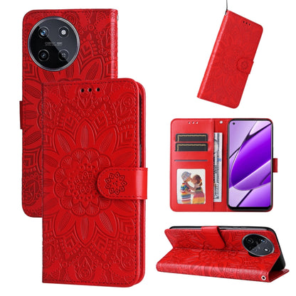เคสโทรศัพท์หนังลายดอกทานตะวัน, For Realme 12 Pro+, For Realme C67 4G Global, For Realme C67 Global / 11 5G Taiwan Version, For Realme 11 4G Global, For Realme C53 / Narzo N53, For Realme 11, For Realme 11 Pro / 11 Pro+, For Realme C65 4G, For Realme C55