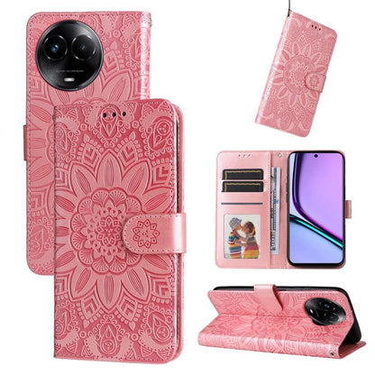 เคสโทรศัพท์หนังลายดอกทานตะวัน, For Realme 12 Pro+, For Realme C67 4G Global, For Realme C67 Global / 11 5G Taiwan Version, For Realme 11 4G Global, For Realme C53 / Narzo N53, For Realme 11, For Realme 11 Pro / 11 Pro+, For Realme C65 4G, For Realme C55