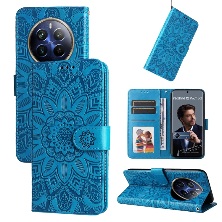 เคสโทรศัพท์หนังลายดอกทานตะวัน, For Realme 12 Pro+, For Realme C67 4G Global, For Realme C67 Global / 11 5G Taiwan Version, For Realme 11 4G Global, For Realme C53 / Narzo N53, For Realme 11, For Realme 11 Pro / 11 Pro+, For Realme C65 4G, For Realme C55